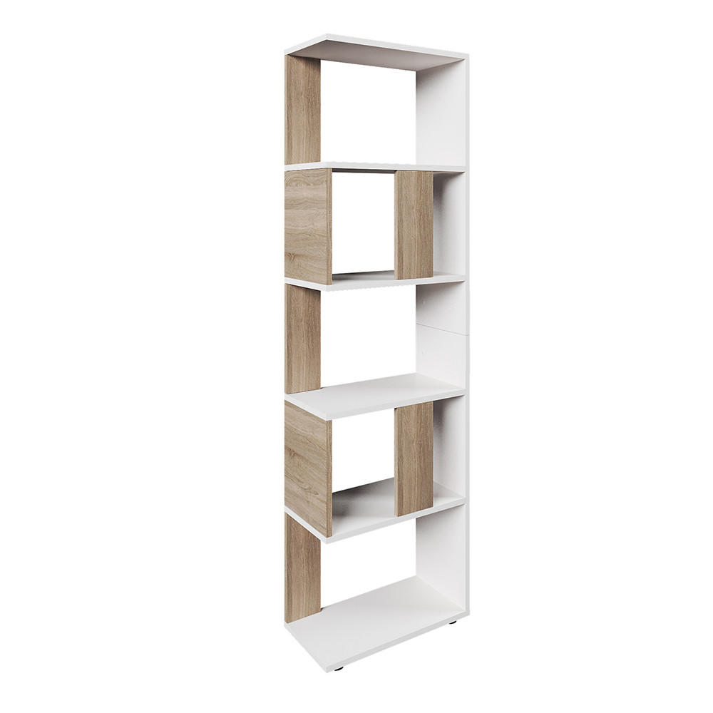 RAUMTEILER Sonoma/Weiß 45 x 162.6 cm - Weiß/Sonoma Eiche, Holzwerkstoff (45/162.6/23.6cm) - Vicco