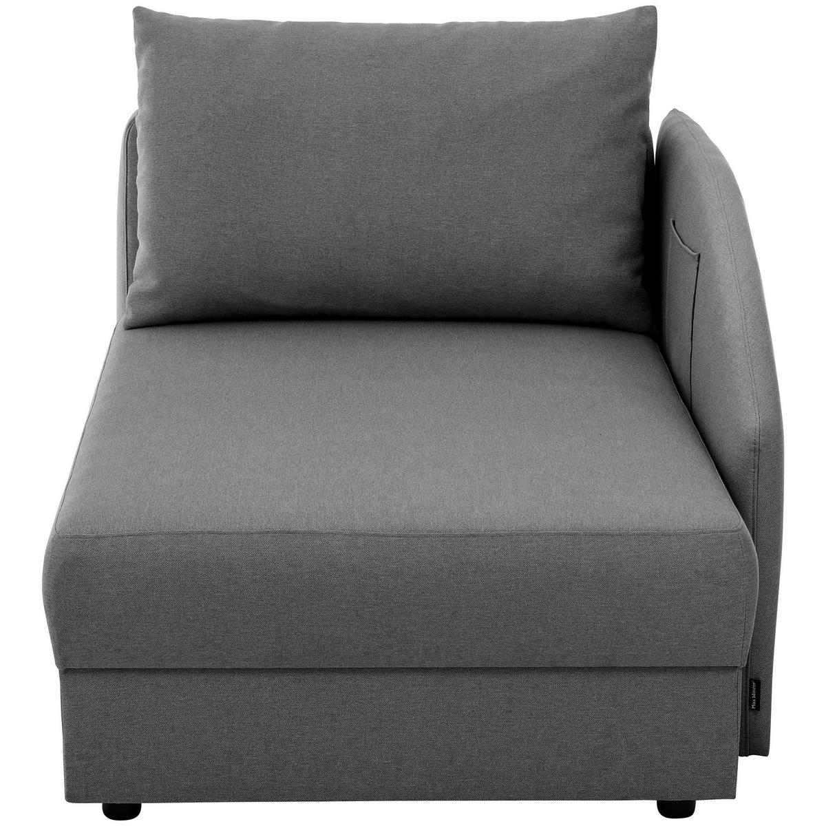 RECAMIERE Armlehne links Kalila Flachgewebe anthrazit - Anthrazit, Kunststoff (154/86/93cm) - 58aufmkessel