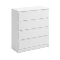 KOMMODE in 76 cm Breite in Weiß - Weiß, Holzwerkstoff (76/87/35cm) - Home Collective