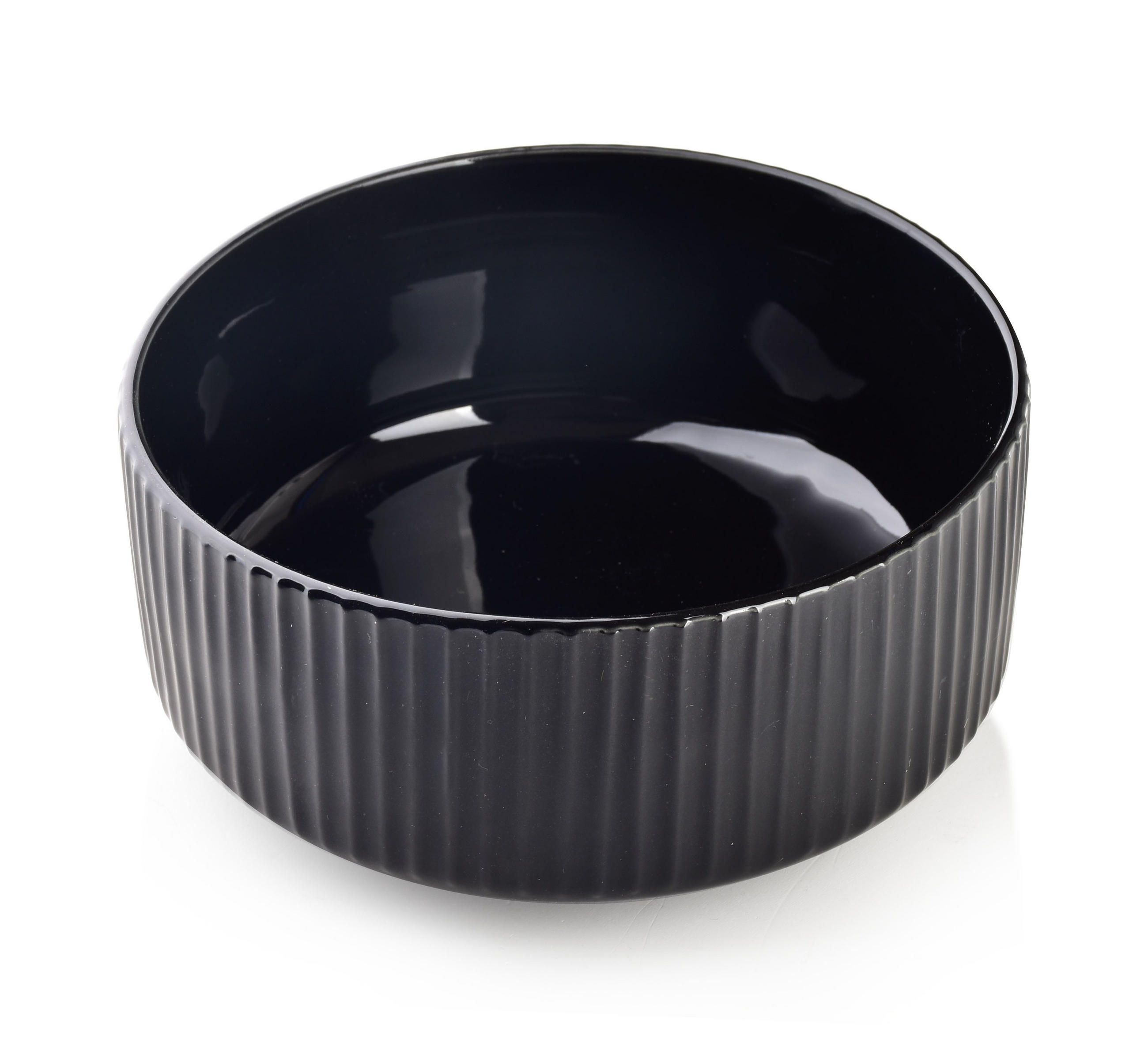 SCHALE Shivonne Schwarz 15/15/7 cm Keramik - Schwarz, Keramik (15cm) - Mondex