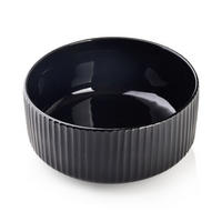 SCHALE Shivonne Schwarz 15/15/7 cm Keramik - Schwarz, Keramik (15cm) - Mondex