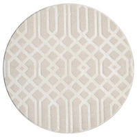 KURZFLOR-TEPPICH Flair 138 Beige 200x200 cm - Beige, Textil (200/200cm) - carpet city