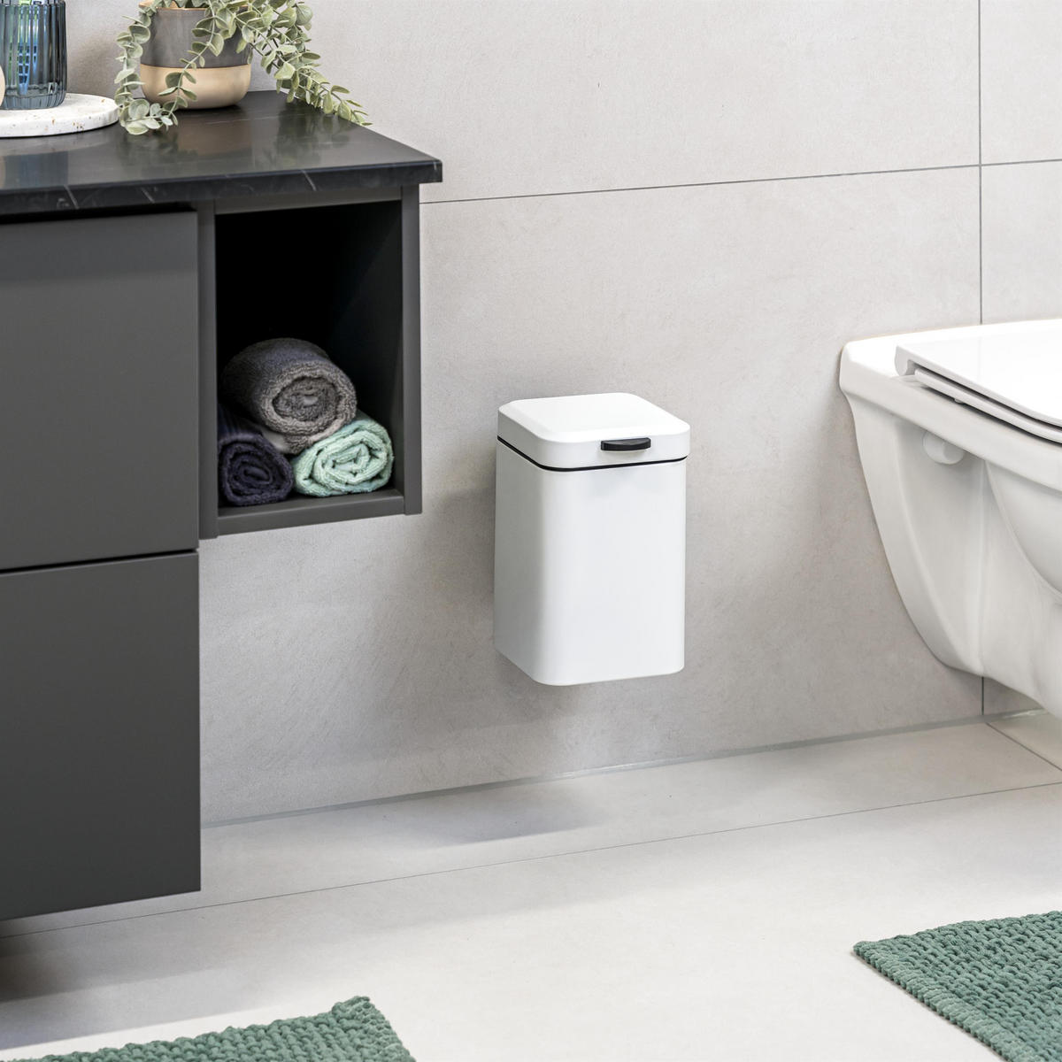 WAND-KOSMETIKEIMER 3 Liter, weiß - Weiß, Metall (16/24/23cm) - bremermann