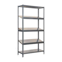 SCHRÄGBODENREGAL DOWA | Stecksystem | HxBxT 200x100x40cm | Fachlast 200kg | Grau - Grau, Metall (100/200/40cm) - PROREGAL