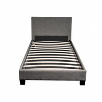 BETT DUBLIN mit Lattenrost / Bett 90x190 - Dunkelgrau - Dunkelgrau, Holzwerkstoff (90/190cm) - Weber Industries