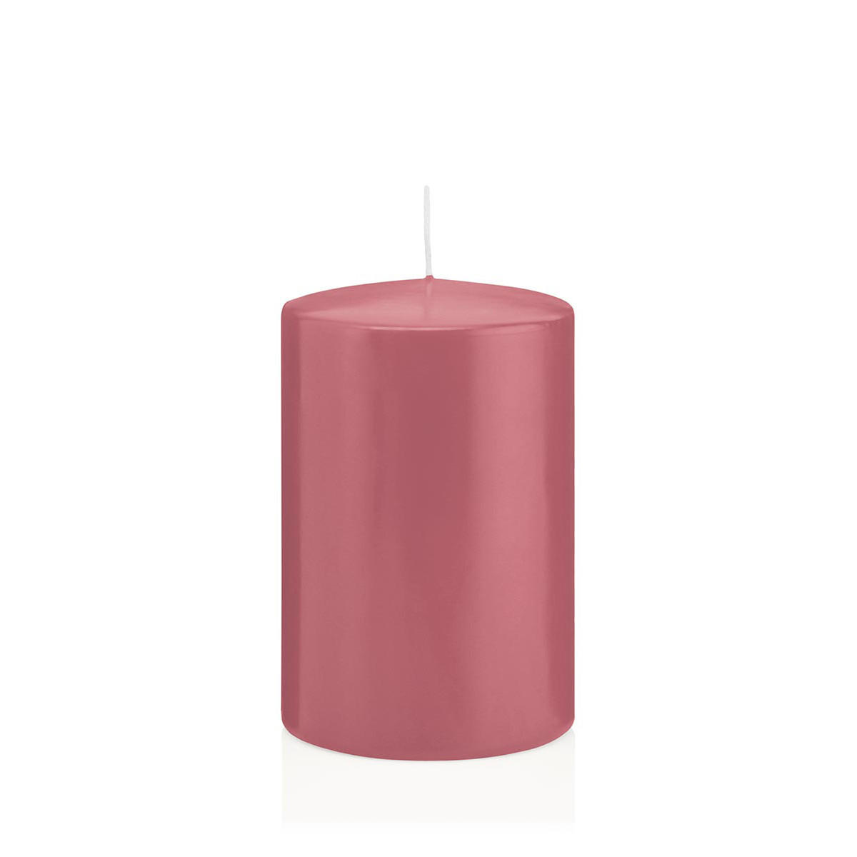 STUMPENKERZEN Erdbeerrosa Ø 98 x 150 mm, 6 Stück - Altrosa, Paraffin (10/15cm) - Wiedemann Kerzen