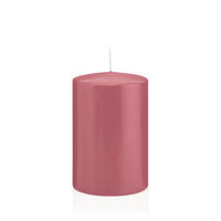 STUMPENKERZEN Erdbeerrosa Ø 98 x 150 mm, 6 Stück - Altrosa, Paraffin (10/15cm) - Wiedemann Kerzen