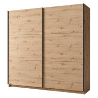 SCHIEBETÜRENSCHRANK ARSALA 11 - 206/207/55.3 cm ohne Spiegel Sonoma Oak - Sonoma Eiche, Holz/Holzwerkstoff (200.6/207/55.3cm)