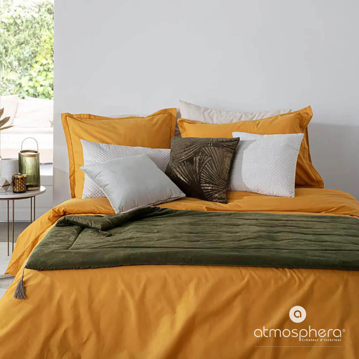 PLAID 80/180 cm - Waldgrün, Textil (80/180cm) - Atmosphera Createur d´interieur