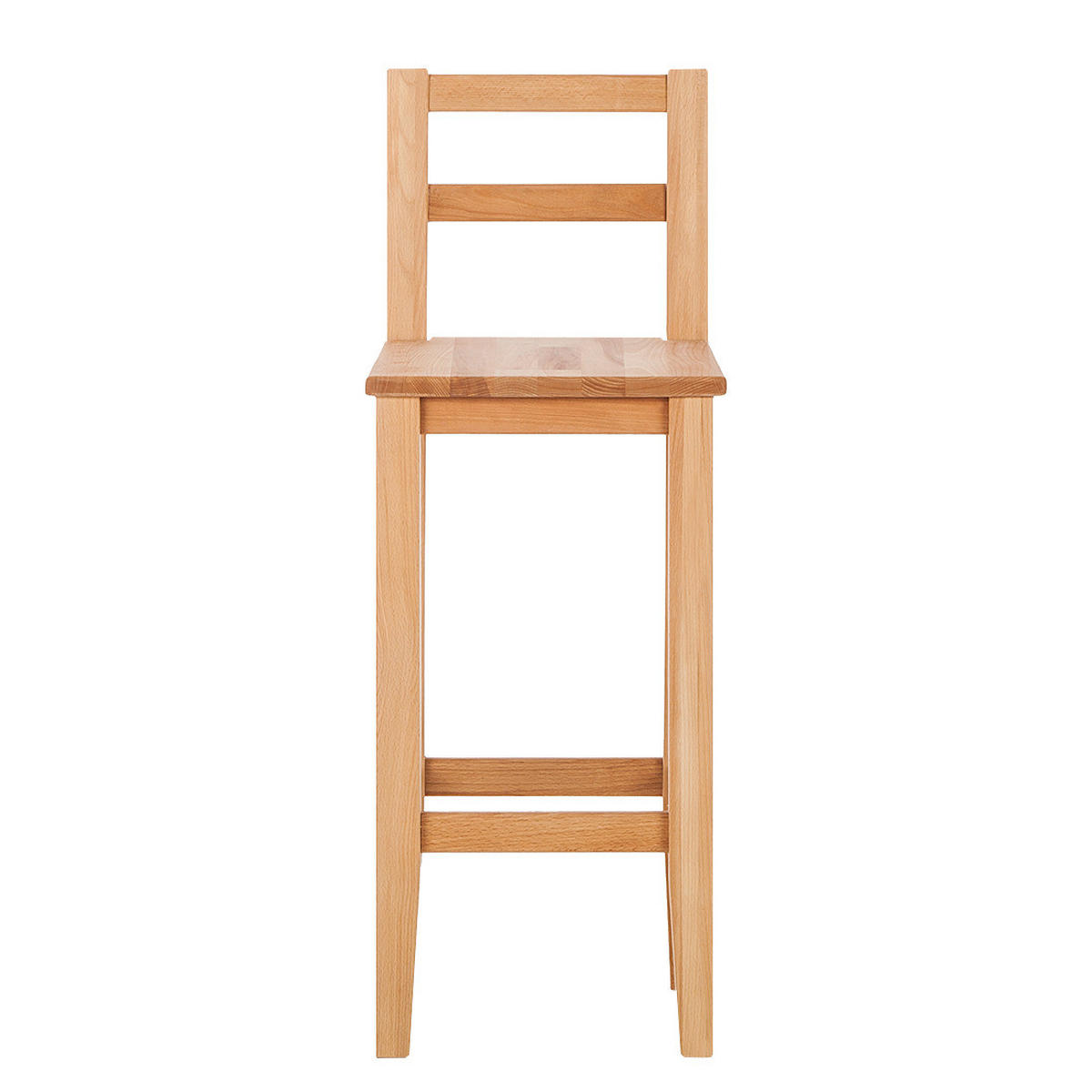 BARSTUHL - Kernbuche massiv, geölt - Kernbuche, Holz (36/96/36cm) - home24