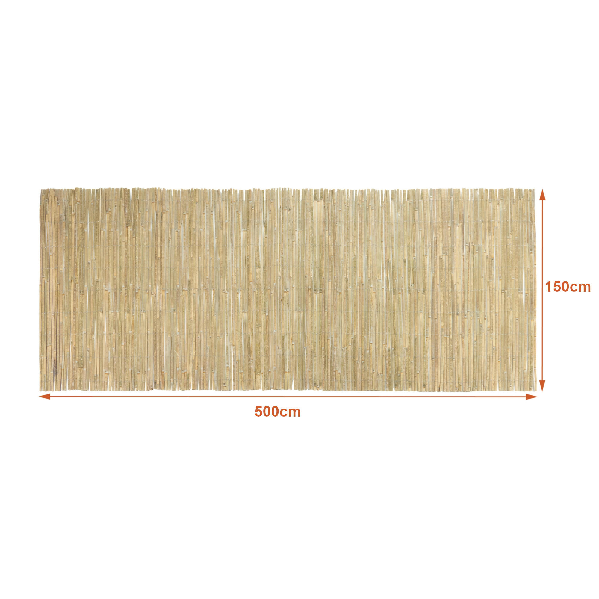 BAMBUSZAUN Baarle - Naturfarben, Naturmaterialien (500/150cm) - casa.pro