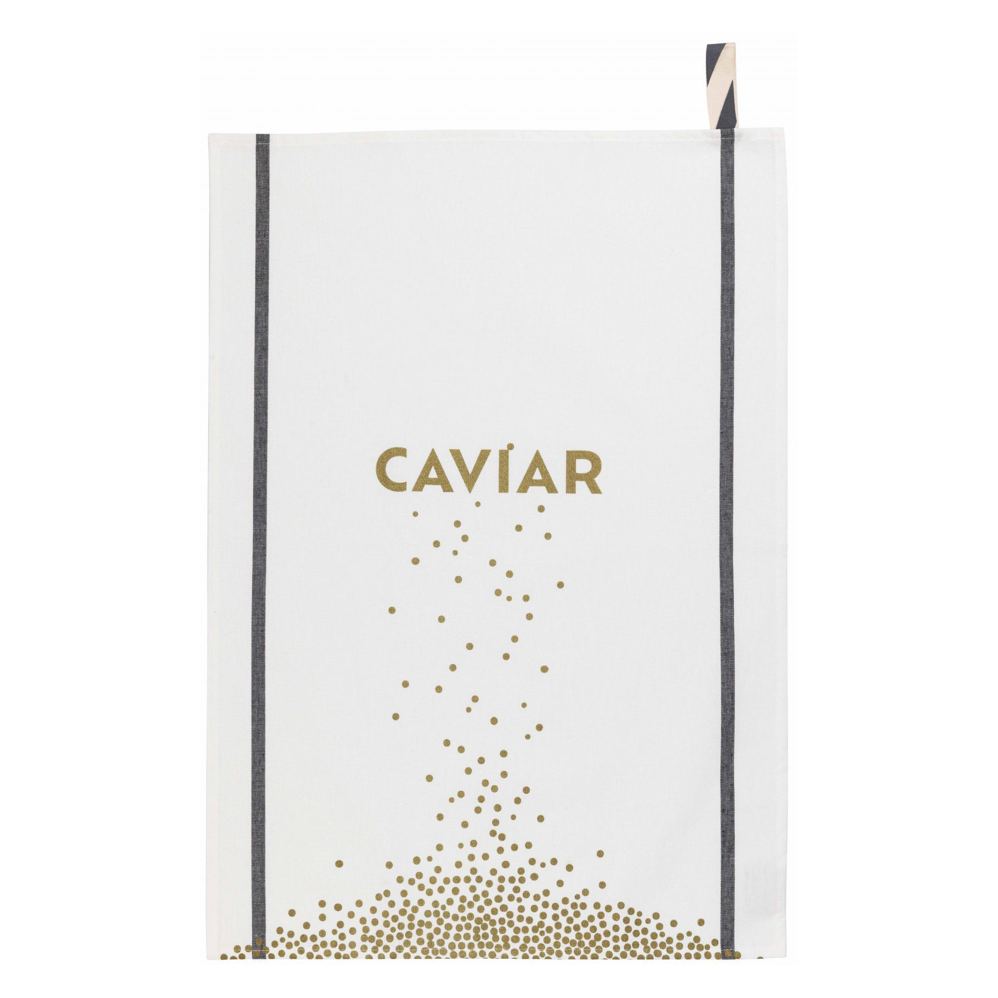 KÜCHENTUCH Caviar weiß 50 x 70 cm - Weiß, Textil (50/70cm)