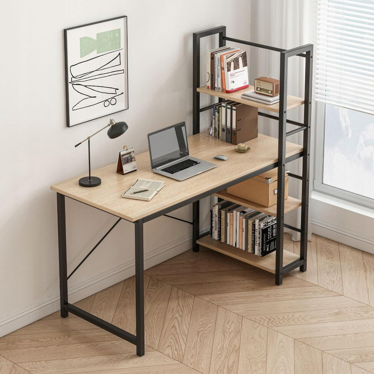 COMPUTERTISCH, braun 119.5/48/120cm - Braun, Holzwerkstoff (48/119.5/120cm)