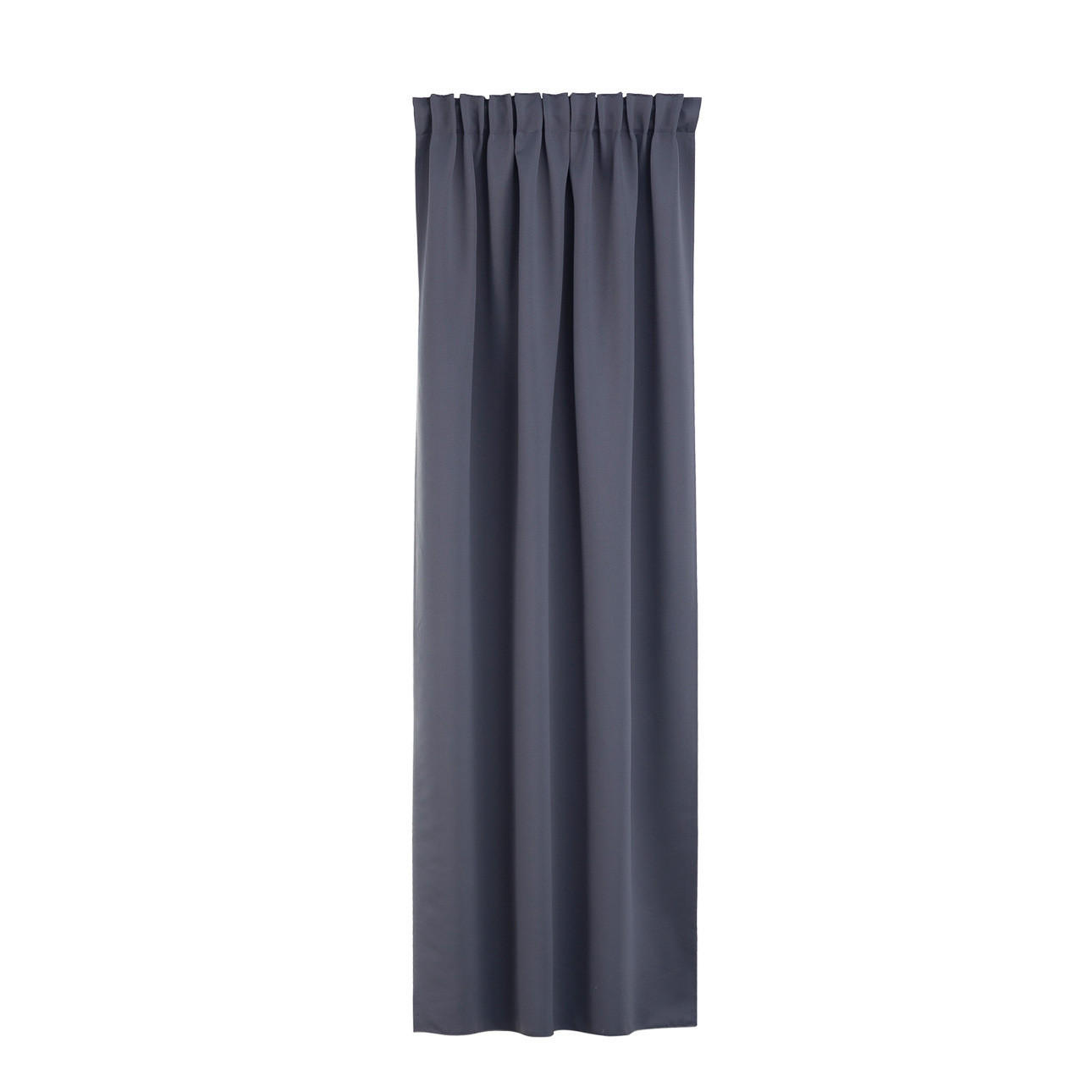 VERDUNKELUNGSVORHANG mit Schlaufenband 140x280 cm dunkelgrau - Dunkelgrau, Textil (140/280/1cm) - Dekoria