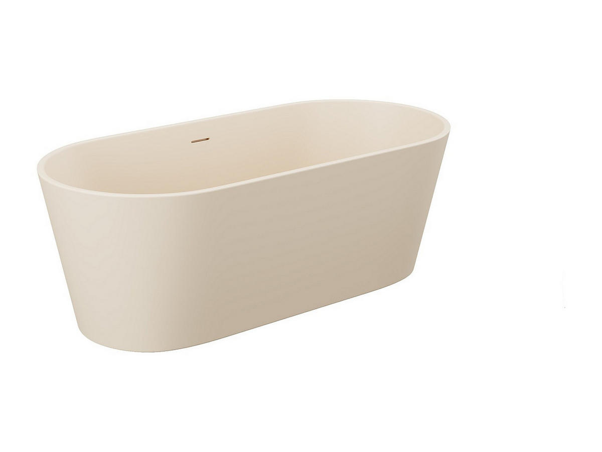 FREISTEHENDE Badewanne - 1 Person - acryl - beige Luzeca - Beige, Kunststoff (159/56/74cm) - Vente-Unique