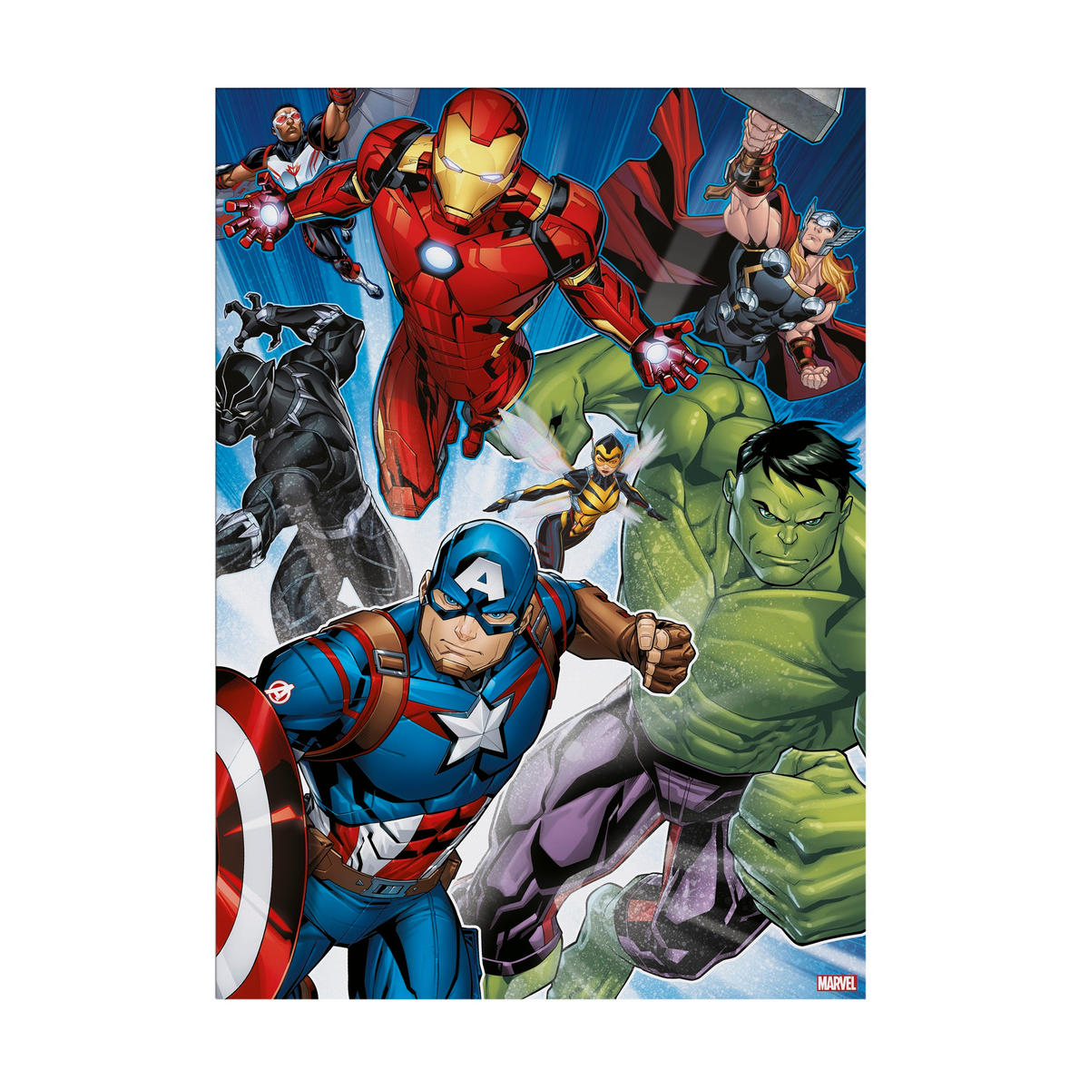 LEINWANDBILD Marvel The Avengers - Leinwand 50x70cm - Multicolor, Holzwerkstoff (70/50cm) - Marvel