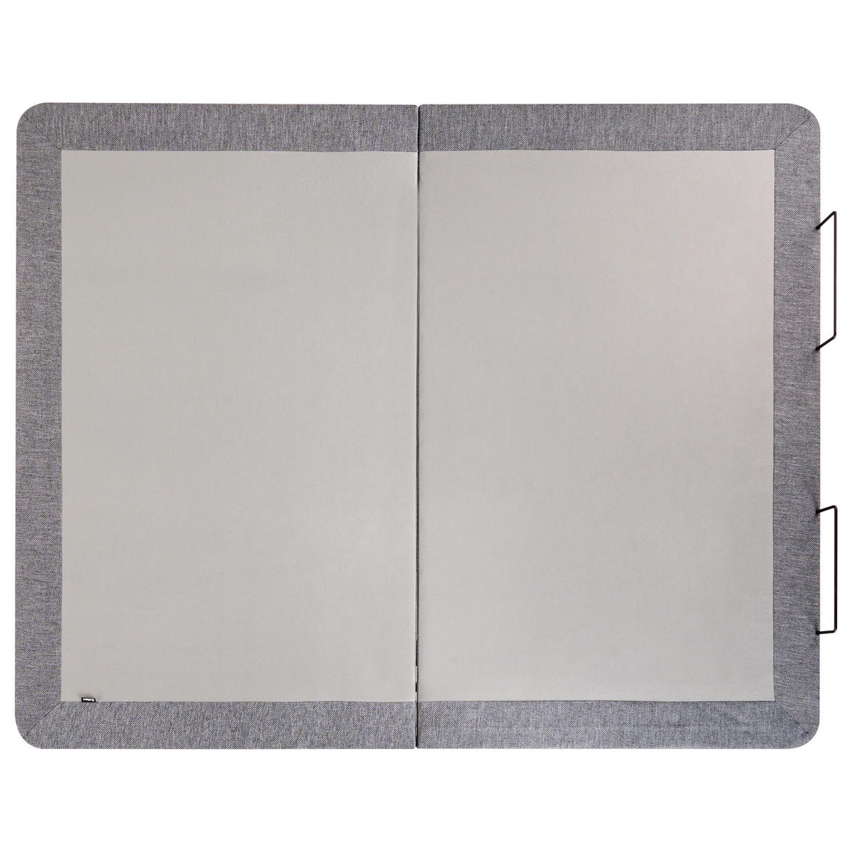 RIBBOTTEN elektriskt justerbar BRUNOY 160 x 200 cm grå - Svart/Grå, Metall (160/200cm) - Beliani
