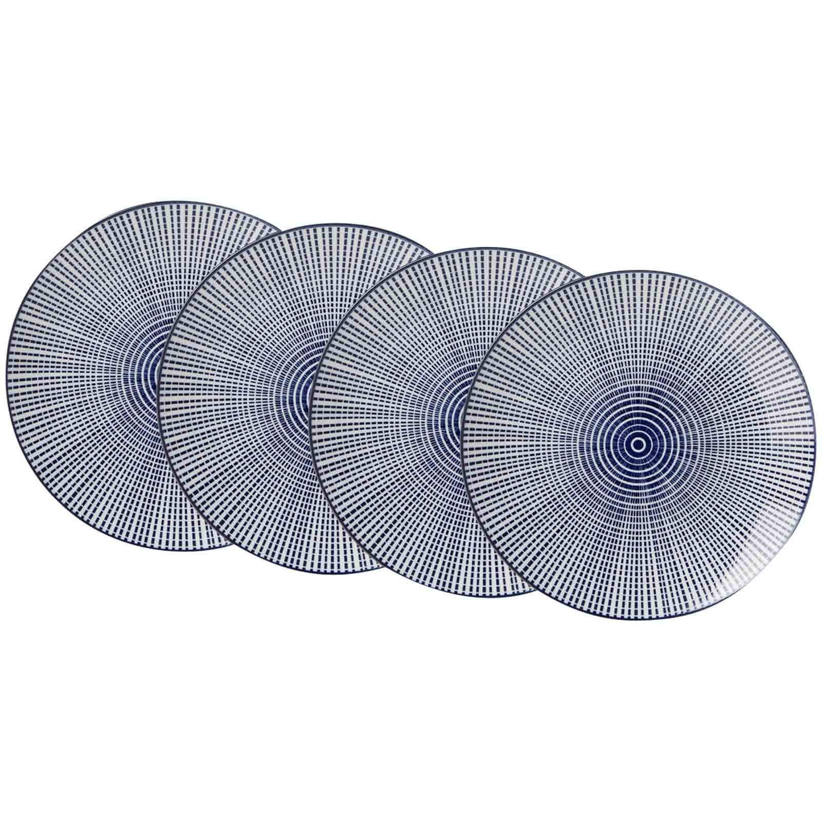 SPEISETELLER Royal Makoto blau-weiß ø 26,5 cm 4er Set - Blau/Weiß, Keramik (26.5cm) - Ritzenhoff Breker