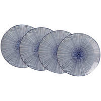 SPEISETELLER Royal Makoto blau-weiß ø 26,5 cm 4er Set - Blau/Weiß, Keramik (26.5cm) - Ritzenhoff Breker