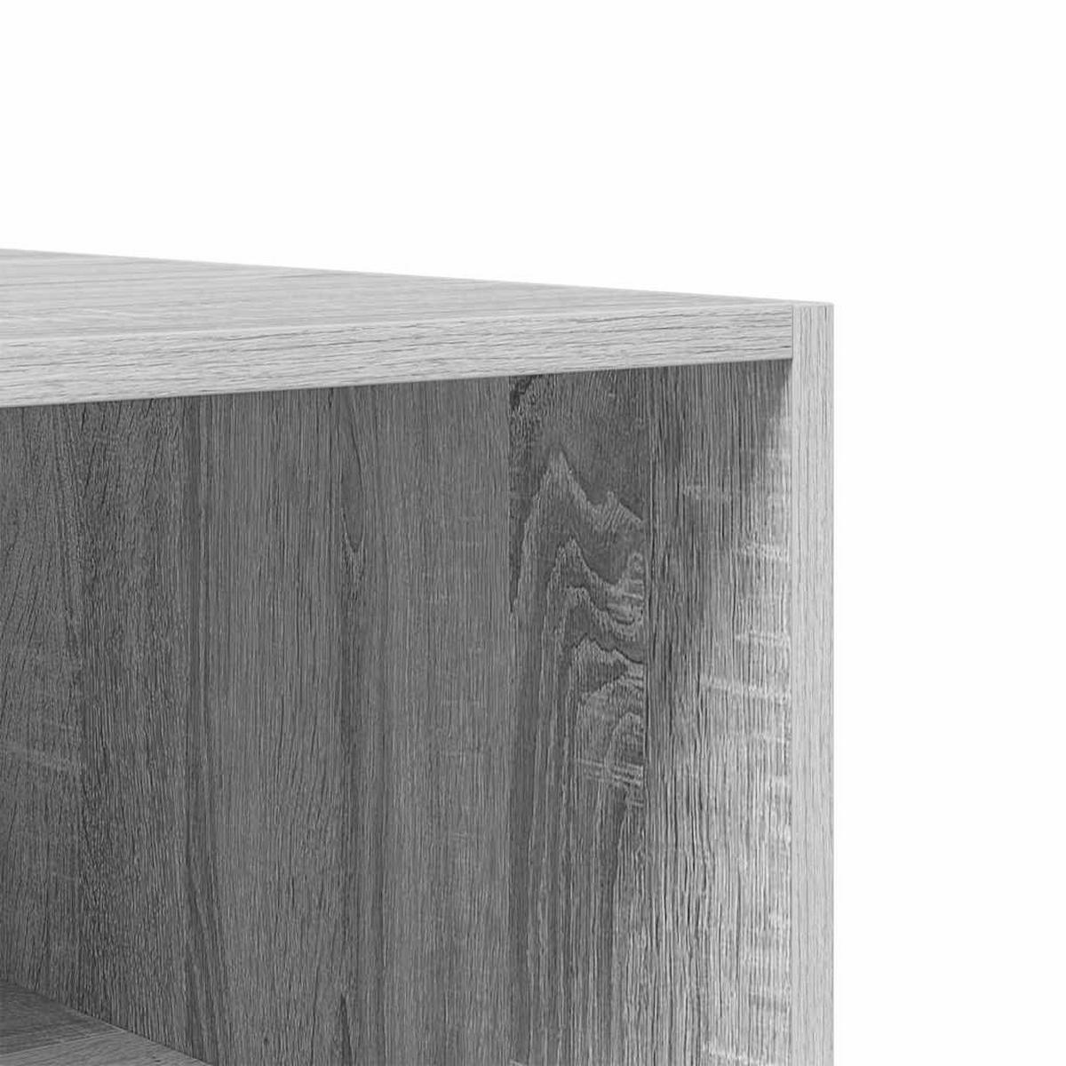 KLEIDERSCHRANK GRAU SONOMA 100X50X200 CM HOLZWERKSTOFF - Grau, Holz (50/200/100cm) - vidaXL