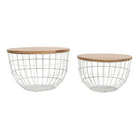 COUCHTISCH AVOLA Beige 76x76x49 cm - Beige, Metall (76/76/49cm) - FURNLUX