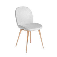 ESSZIMMERSTUHL Stoff Grau , Gold - Goldfarben/Grau, Textil (44/82/48cm) - ANGEL CERDA