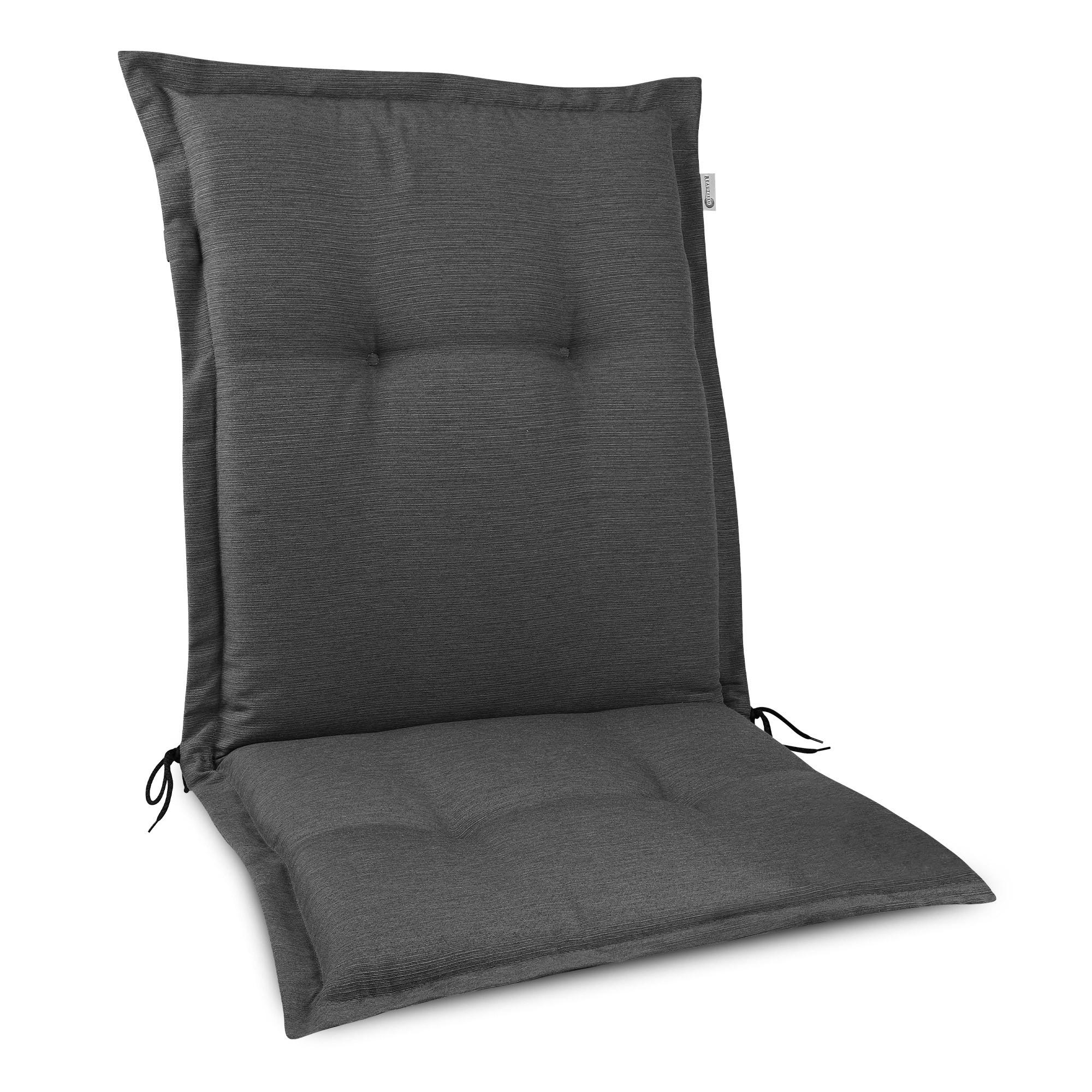 Beautissu Niederlehnerauflage Anthrazit 50x7x105 cm