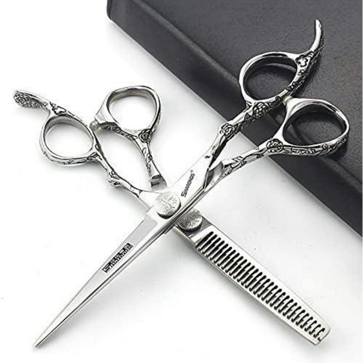 HAARSCHNEIDER-SET 7 Zoll 2-teiliges Set - Silberfarben, Metall (6/1/19cm)