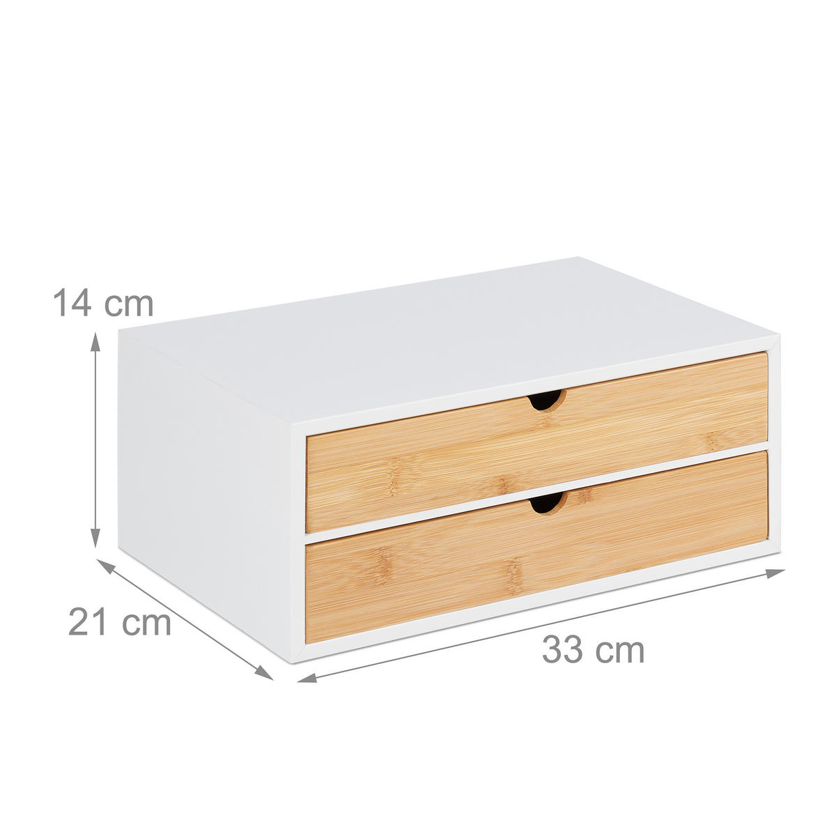 SCHUBLADENBOX - Multicolor, Holz/Holzwerkstoff (33/14/21cm) - Relaxdays