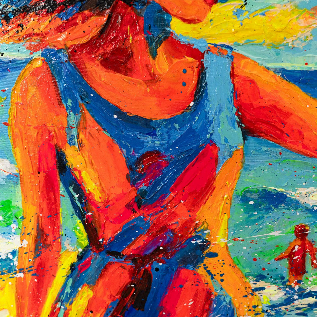 GEMÄLDE Sommerliche Anmut Schattenfugenrahmen Weiß 120x80 cm - Weiß, Holz (120/80cm) - YS-art gallery