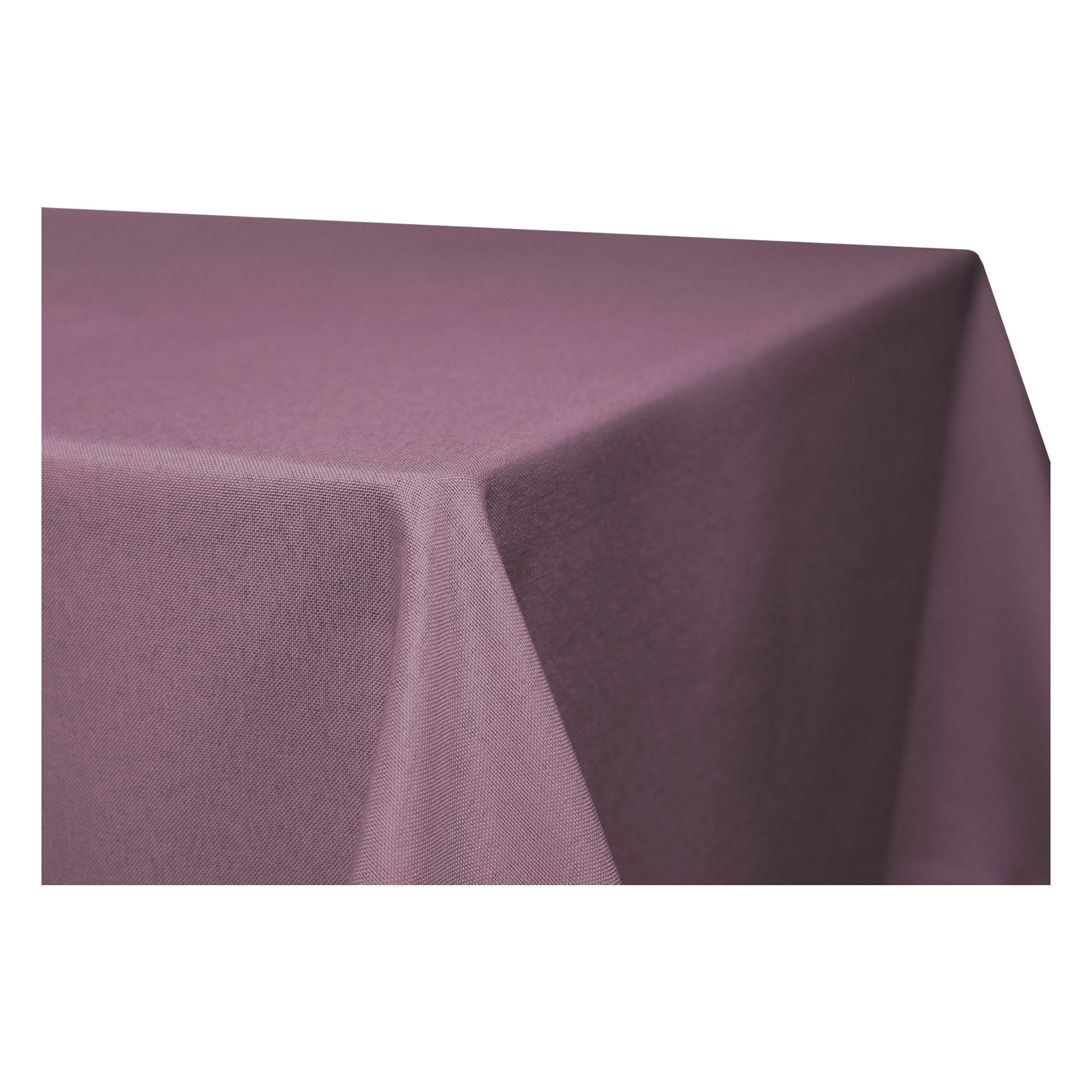 TISCHDECKE Leinenoptik 110/220 cm eckig Flieder - Flieder, Textil (110/220cm) - TiborTex