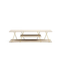 TV-MÖBEL Canaz Travertin - Beige, Holz (120/33/30cm) - Habitat Garten