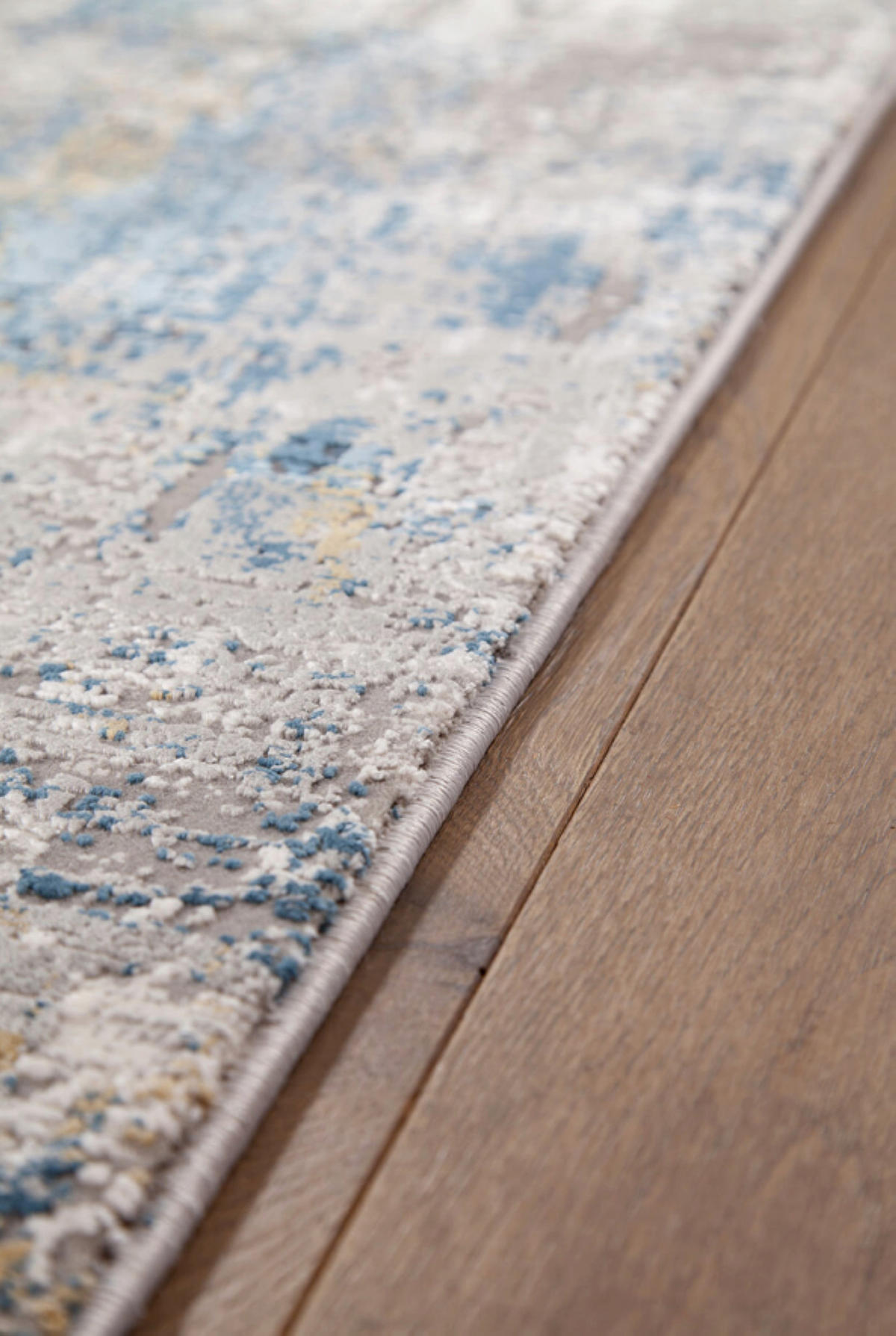 TEPPICH modern Wohn-/Schlafzimmer Viskose LINCOLN Blau 200x300 cm - Blau, Textil (200/300cm) - Novatrend