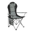 CAMPINGSTUHL Lido grau mit Flaschenhalterung & Tragetasche - Grau, Textil (62/102/62cm) - Juskys