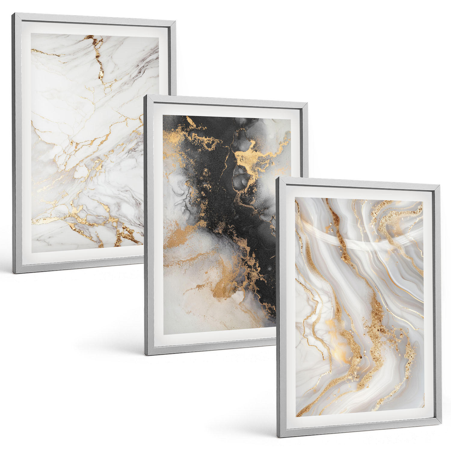Tulup Bilder Silber 40x60 cm
