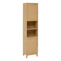BADEZIMMER-REGAL Cane 40/30/168 cm - Beige, Holzwerkstoff (30/168/40cm) - 5five Simply Smart