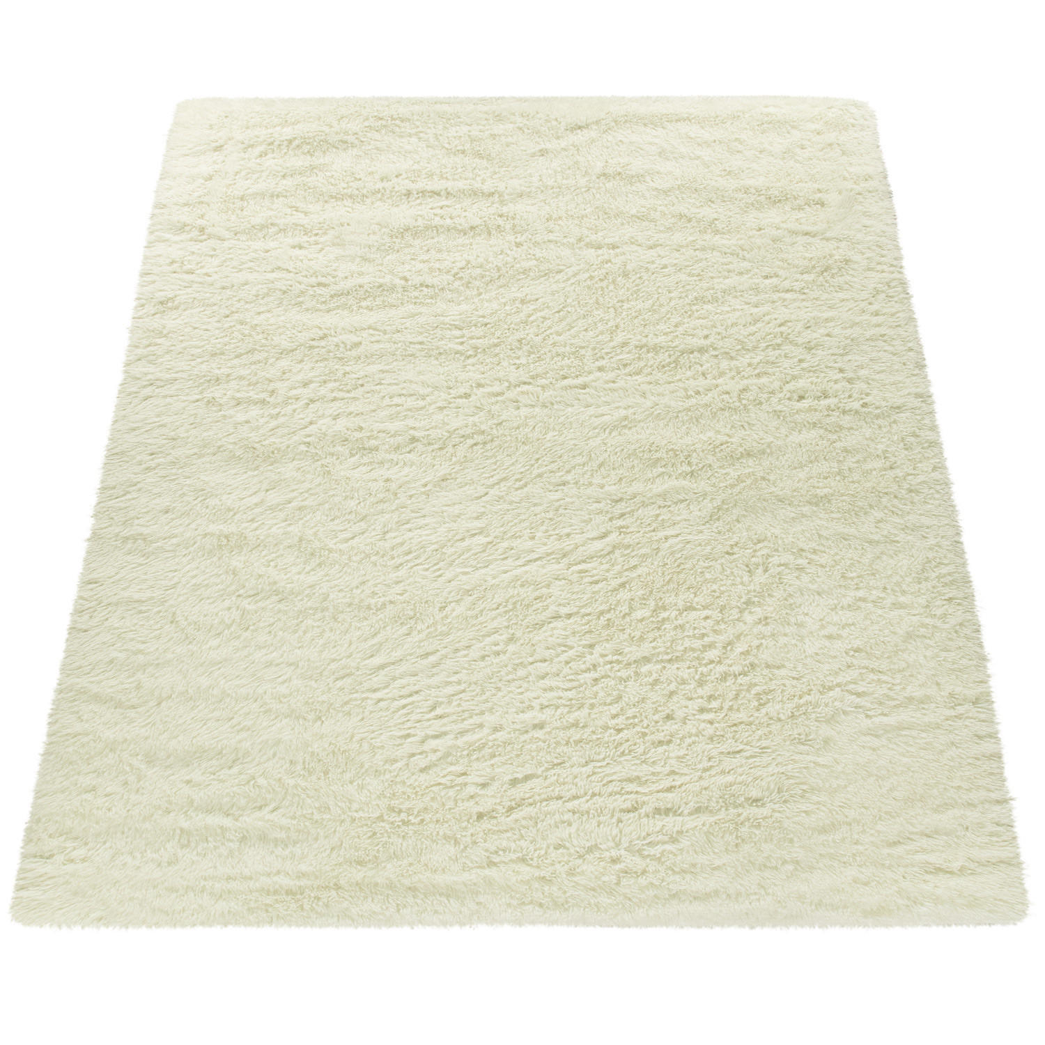 HOCHFLORTEPPICH 140/200 cm Silky 591 - Weiß, Textil (140/200cm) - Paco Home
