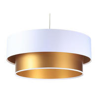 HÄNGELEUCHTE Gold 60/20 cm - Goldfarben/Weiß, Kunststoff (60/1/20cm) - ONZENO