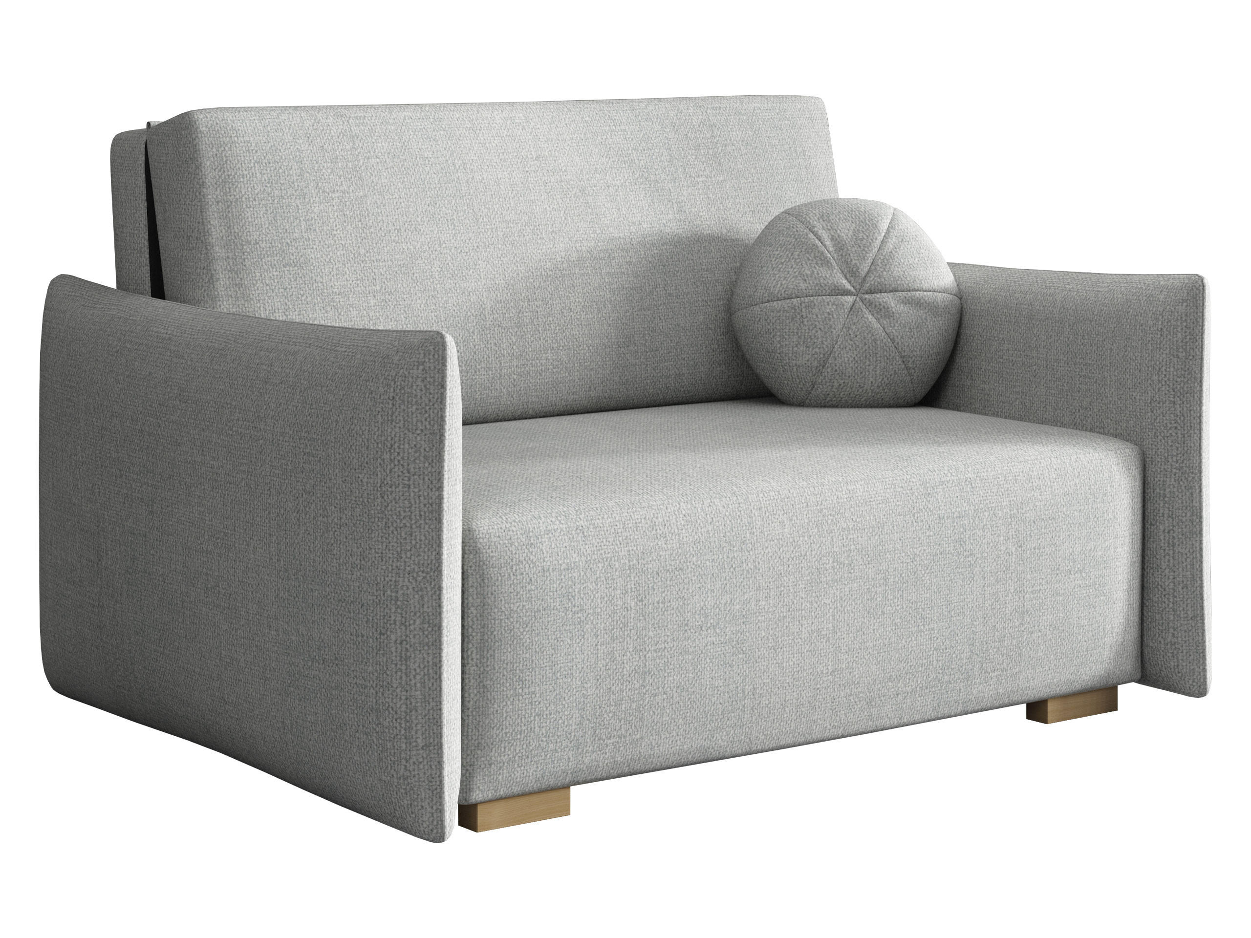 SCHLAFSOFA Viva Glov II - Hellgrau/Naturfarben, Holz/Textil (134/85/98cm) - MIRJAN24