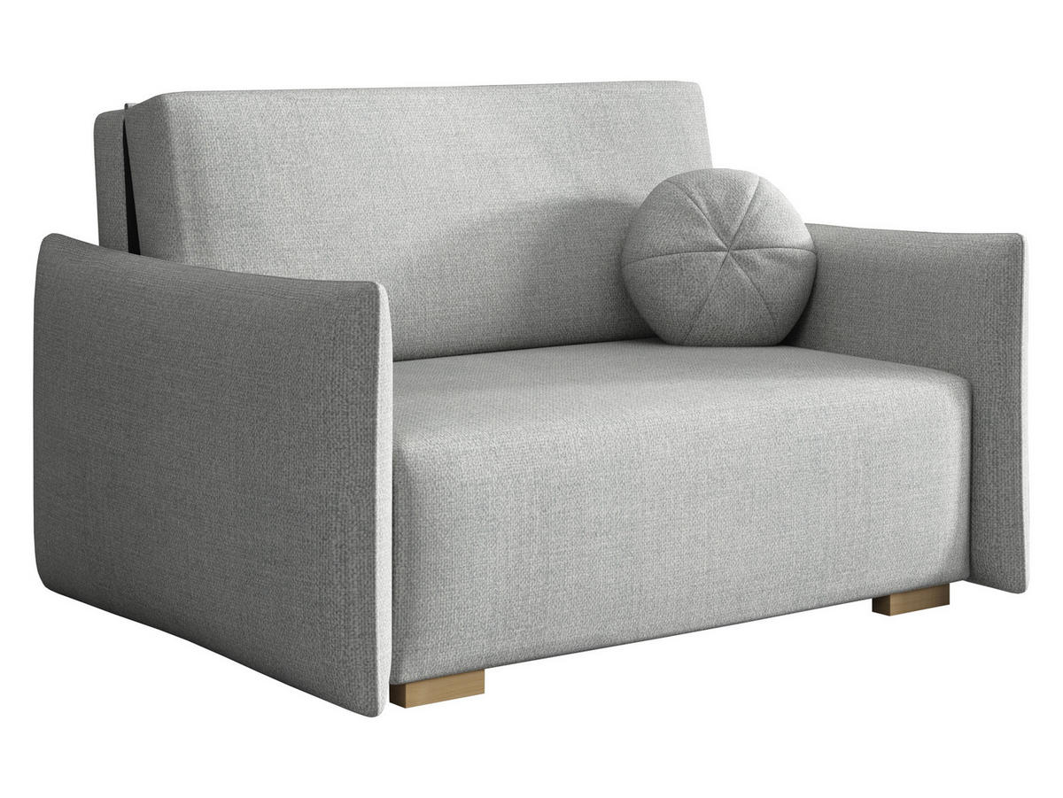 SCHLAFSOFA Viva Glov II - Hellgrau/Naturfarben, Holz/Textil (134/85/98cm) - MIRJAN24