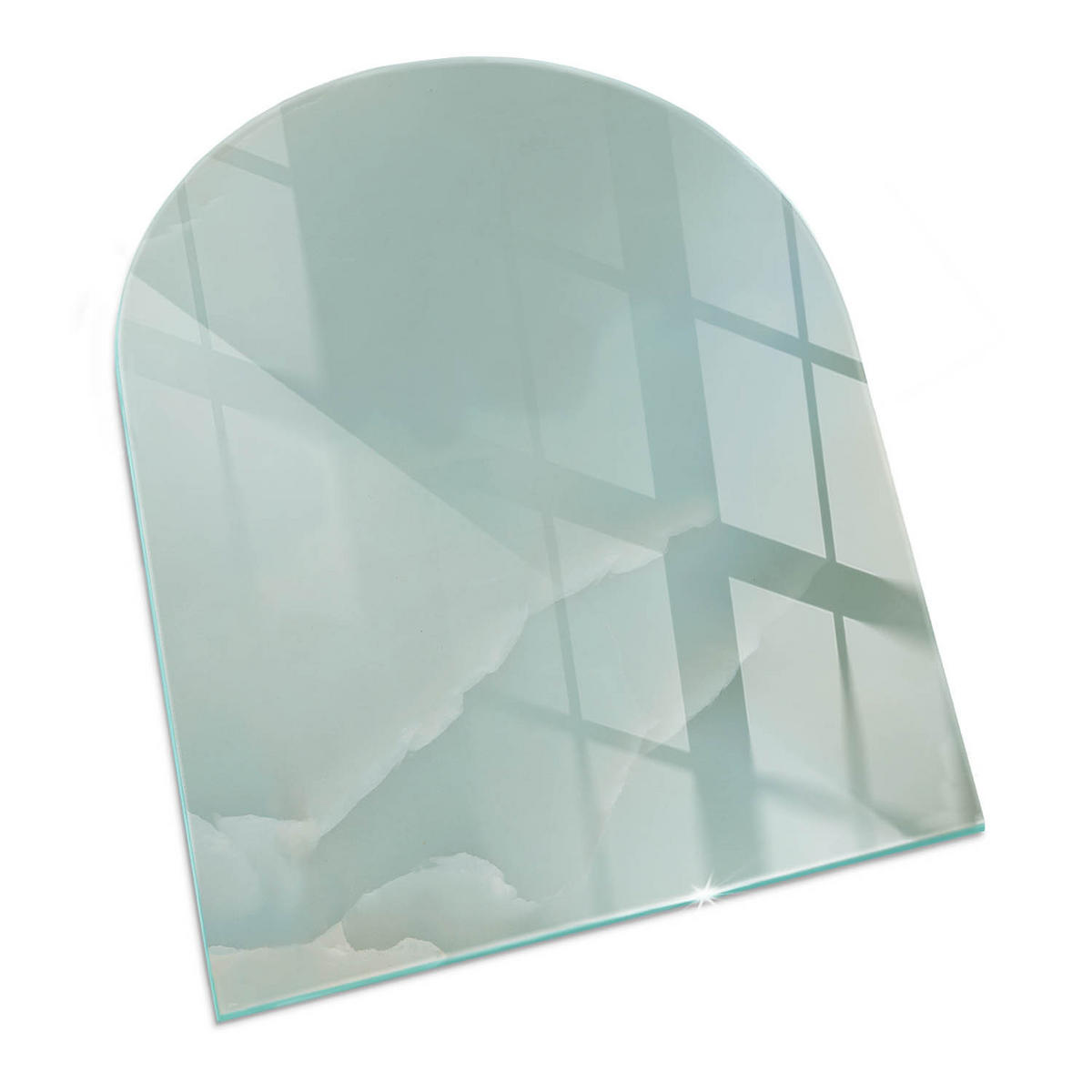 GLASPLATTE für Kamin 80x70 cm Türkis - Türkis, Glas (80/70/0.4cm) - ArtPrintCave