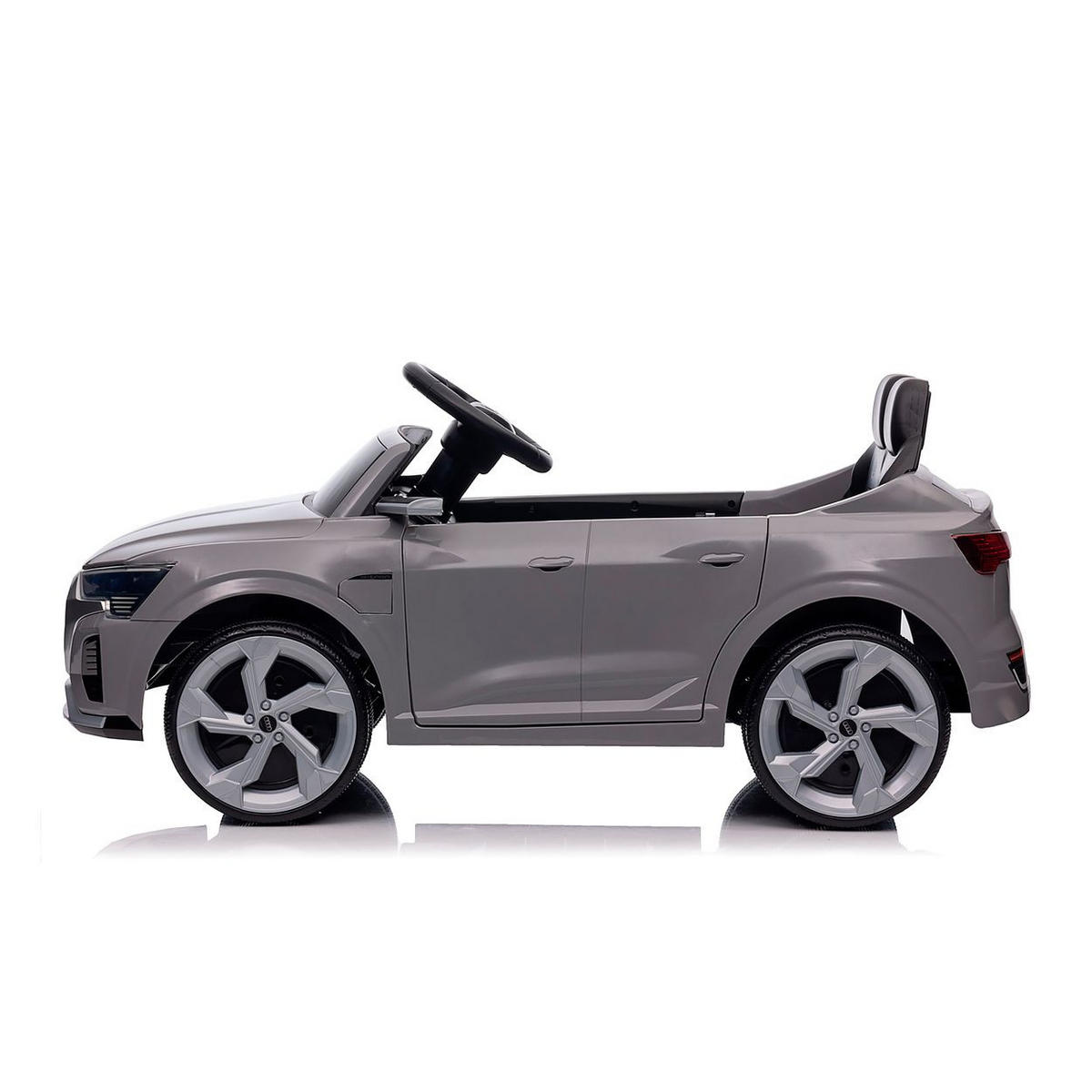 ELEKTROAUTO SUV Audi SQ8 grau Fernbedienung Doppelmotorantrieb Gurt - Grau, Kunststoff (98/58/43cm) - Chipolino