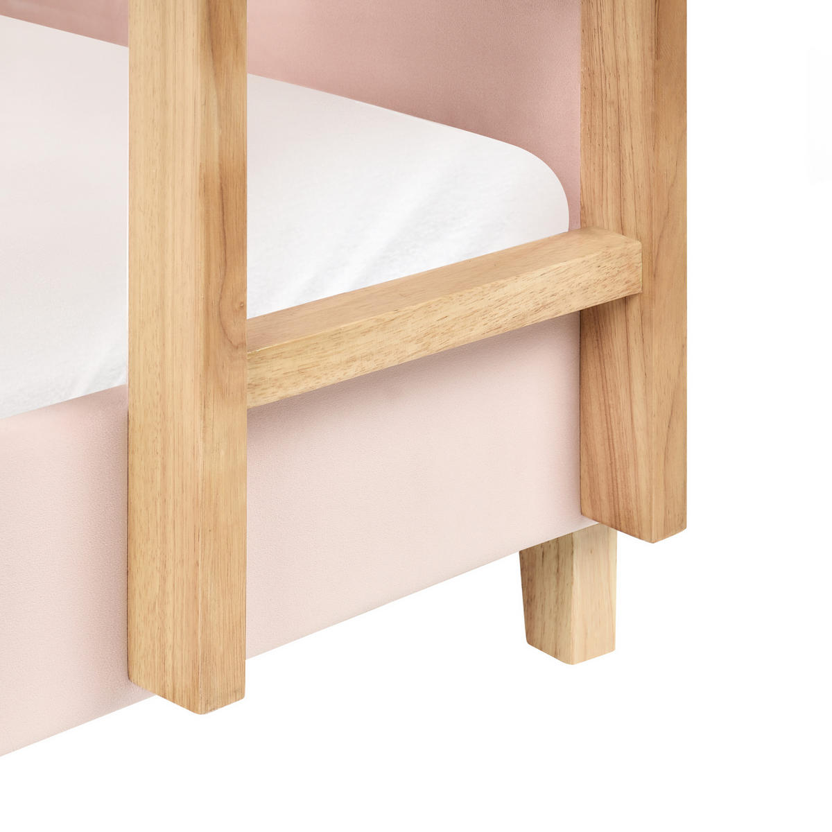 PAT ÎNALT catifea 90/200 cm roz pastel Chocques - roz aprins, material textil (97/143/214cm) - Beliani