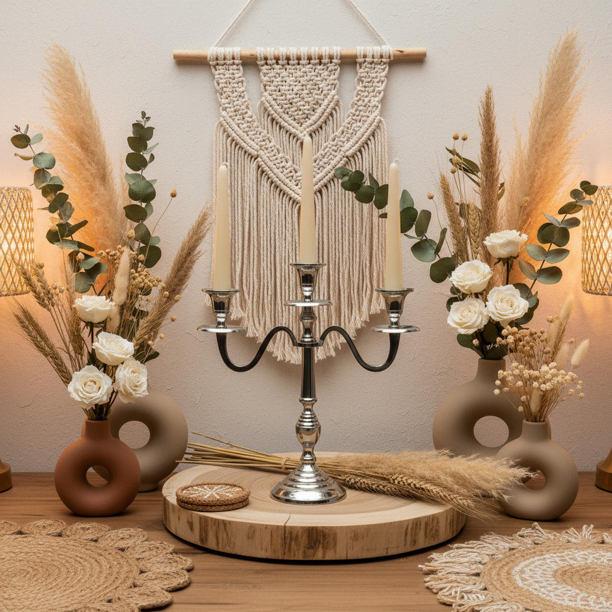 KERZENLEUCHTER Silber 30 cm - Silberfarben, Metall (10/30/29cm) - Home Styling Collection