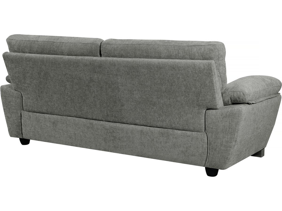 3-SITZER-SOFA Dallas Grau - Grau, Textil (210/90/88cm) - Habitat Garten