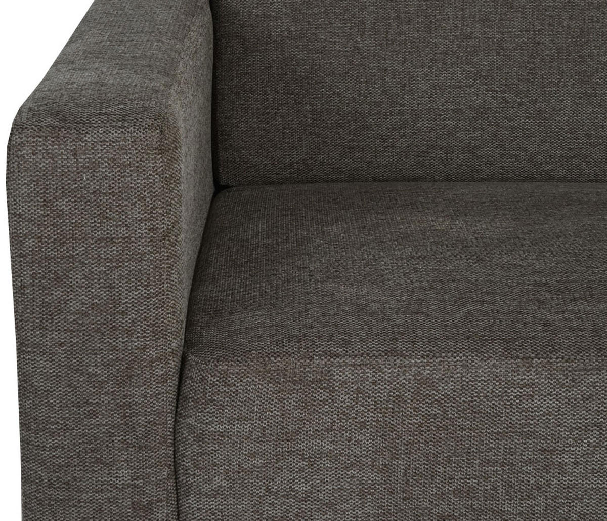2-SITZER SOFA COUCH MODULAR Braun - Braun, Textil (136/76/72cm) - MCW