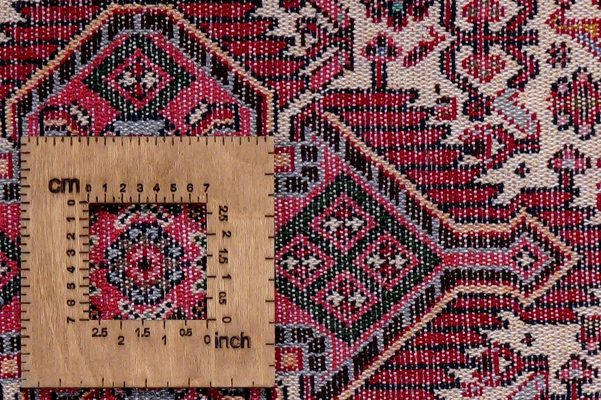 ORIENTTEPPICH handgeknüpft Assadabad Beige, Rot 144/82 cm Schurwolle - Beige/Rot, Textil (82/144cm) - Looma