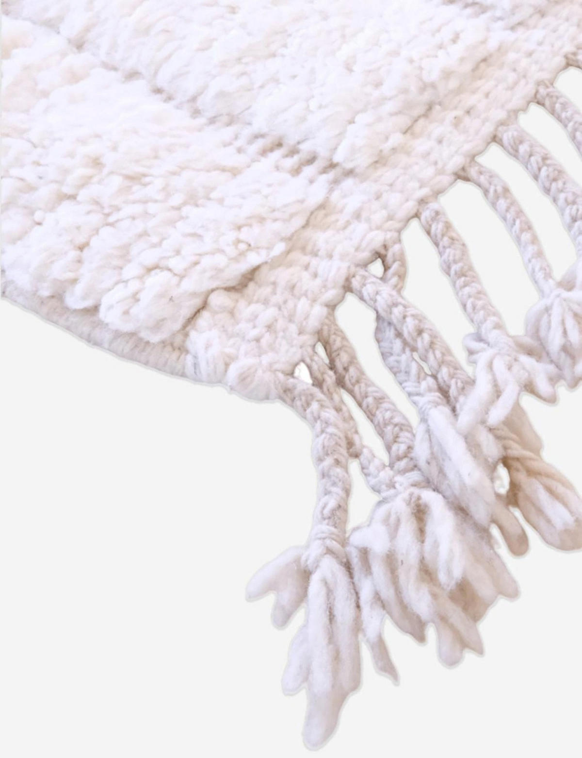 BERBERTEPPICH aus reiner Wolle 177x 262 cm - Weiß, Naturmaterialien (177/262cm) - AFK Living