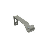 TRÄGER FÜR GARDINENSTANGEN 16 mm Ø, Olymp 1-läufig, Chrom matt - Nickelfarben, Metall (10/5.2/1.6cm) - INTERDECO