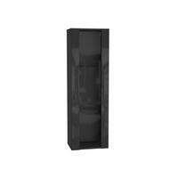 HÄNGESCHRANK Schwarz, Schwarz Hochglanz 40/126/29 - Schwarz Hochglanz/Schwarz, Holzwerkstoff (40/126/29cm) - RAUMHIRSCH FURNITURE